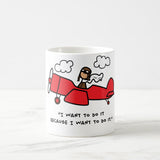 I want to do it because I want to do it, Coffee Mug, Birthday Gifts, Best Office Gifts, Boss Gifts