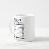 Recreation Leader Nutrition Facts, Coffee Mug, Leader Gift, Nutrition Facts Custom Mug, Best Leader Gift, Leader Cup, Leader Gag, Leader Gifts