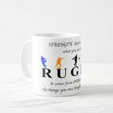 Rugby Inspirational Quote Coffee Mug, Rugby Player Gift, Rugby Coach Gift, Funny Rugby Gift, Sports Mug, Novelty Mug, Funny Rugby Mug