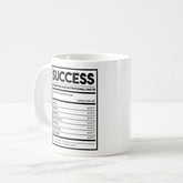 Success Nutritional Facts Coffee Mug, Success Coffee Mug, Nutrition Facts, Coffee Lovers Gift