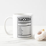 Success Nutritional Facts Coffee Mug, Success Coffee Mug, Nutrition Facts, Coffee Lovers Gift