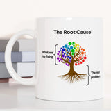 The Root Cause Mug, Coffee Mug,Inspirational Quote, Office Mug