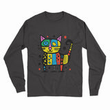 Funny Cat Meme Long Sleeve T-Shirt – Humorous Apparel for Casual Wear