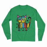 Funny Cat Meme Long Sleeve T-Shirt – Humorous Apparel for Casual Wear