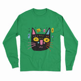 Cute & Quirky Cat Print Long Sleeve Tee – Must-Have for Every Cat Enthusiast