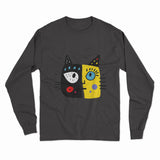 FunkyKolors Cat Lover’s Long Sleeve T-Shirt – A Purr-fect Choice for Any Cat Parent