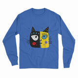 FunkyKolors Cat Lover’s Long Sleeve T-Shirt – A Purr-fect Choice for Any Cat Parent