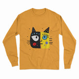FunkyKolors Cat Lover’s Long Sleeve T-Shirt – A Purr-fect Choice for Any Cat Parent