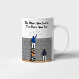 The More You Learn The More You Earn Mug, Coffee Mug,Inspirational Quote, Office Mug