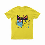 Unisex Colorful Cat Graphic Tee – Fun, Bright & Everyday Wear