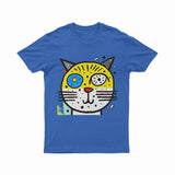 Abstract Psychedelic Cat Print Tee – Breathable, Comfortable, and Perfect for Summer Streetwear