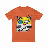 Abstract Psychedelic Cat Print Tee – Breathable, Comfortable, and Perfect for Summer Streetwear