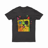Abstract Neon Cat T-Shirt – Festival-Ready & Standout Streetwear