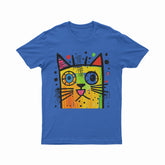 Abstract Neon Cat T-Shirt – Festival-Ready & Standout Streetwear