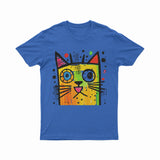 Abstract Neon Cat T-Shirt – Festival-Ready & Standout Streetwear