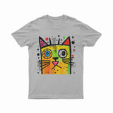 Abstract Neon Cat T-Shirt – Festival-Ready & Standout Streetwear