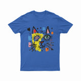 FunkyKolors Retro Cat Tee – Edgy Look for Art & Music Lovers
