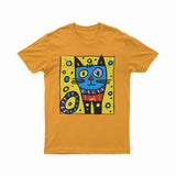 Neon Trippy Cat Graphic T-Shirt – Oversized Unisex Tee for Festival, Skate & Urban Fashion