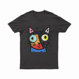 Colorful Psychedelic Cat Print T-Shirt – Breathable Oversized Tee for Summer & Daily Wear