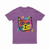 Unisex Trippy Cat Head T-Shirt – Edgy Fashion Statement for E-Girls, E-Boys & Gen Z Style