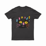 Abstract Neon Cat Silhouette Tee – Cool & Trendy Streetwear for Gen Z & Millennials