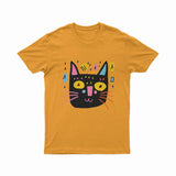 Abstract Neon Cat Silhouette Tee – Cool & Trendy Streetwear for Gen Z & Millennials
