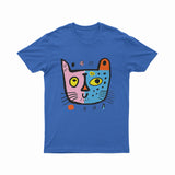 Funky Retro Cat Art Tee – Vintage Aesthetic T-Shirt for Anime & Indie Pop Culture Lovers