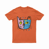 Funky Retro Cat Art Tee – Vintage Aesthetic T-Shirt for Anime & Indie Pop Culture Lovers