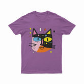 Funky Street Art Cat Print Tee – Unique Unisex Outfit for Alternative & Underground Fashion