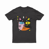 Funky Street Art Cat Print Tee – Unique Unisex Outfit for Alternative & Underground Fashion