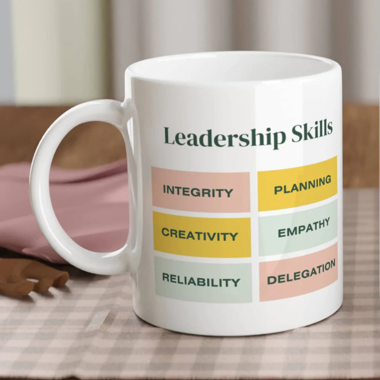 Leadership Skills, Coffee Mug, Leader Mug , Gift For Her, Gift For Team Leader, Boss Gift