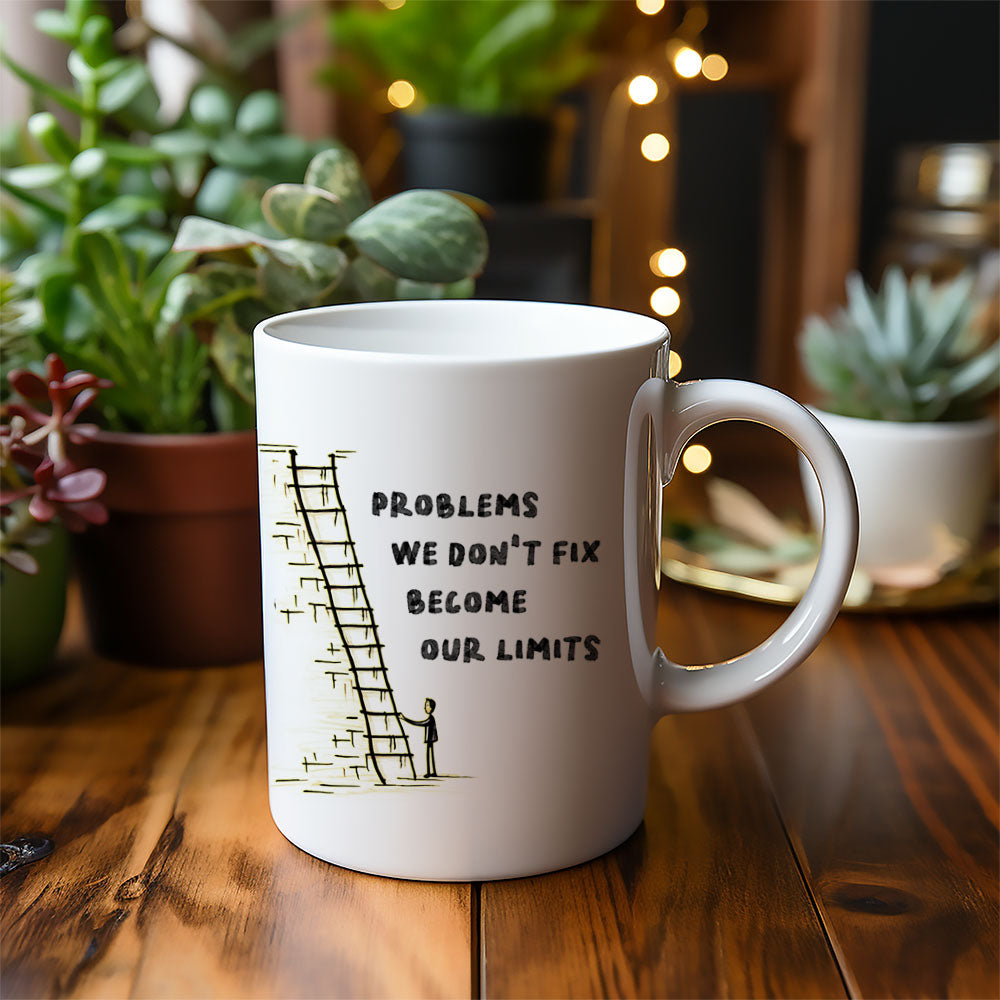 Problems We Don't Fix, Becom Our Limits - Mug
