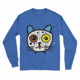 Minimalist Cat Design Long Sleeve T-Shirt – Simple and Stylish Casual Outfit