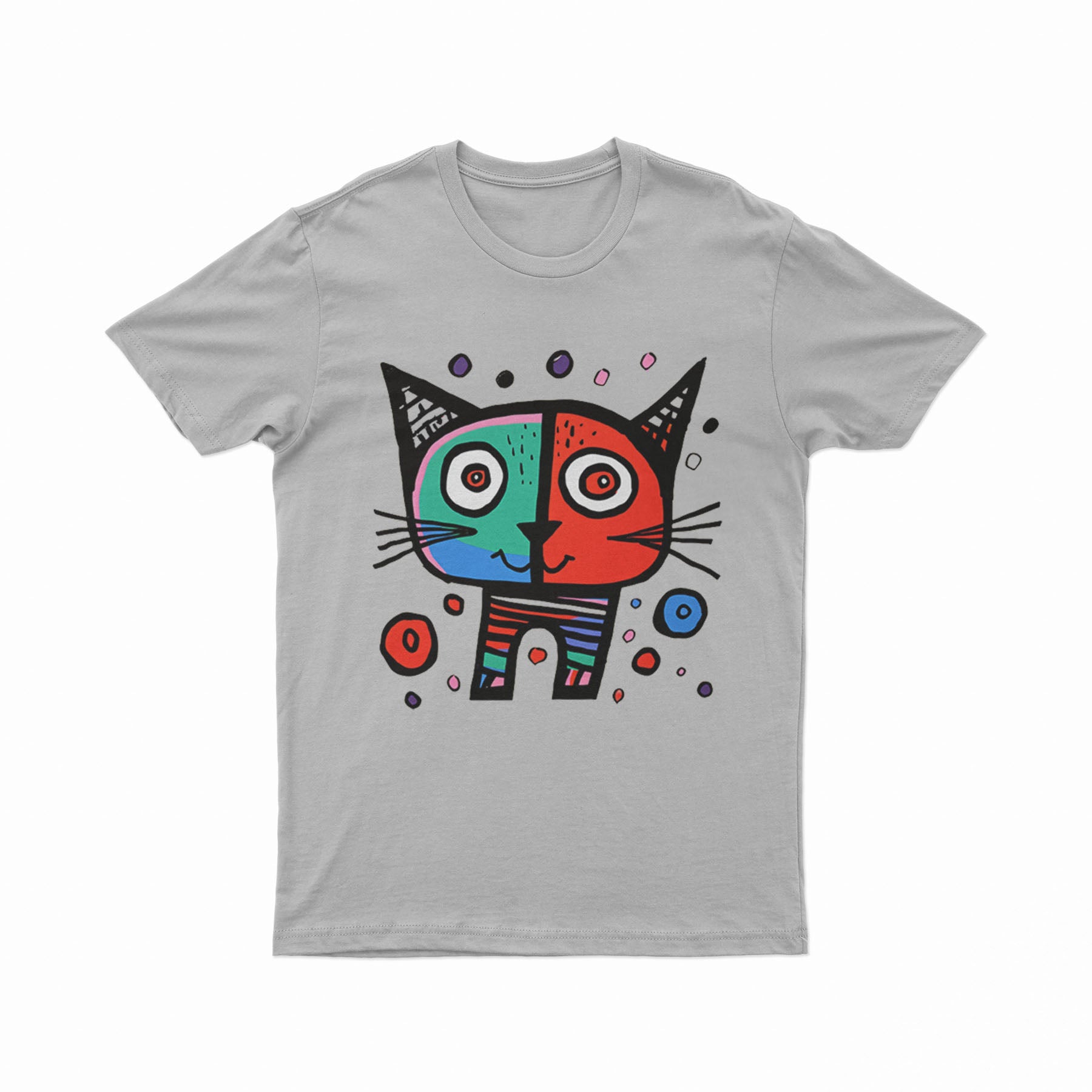FunkyKolors Limited Cat Tee – Playful, Vibrant & Eye-Catching