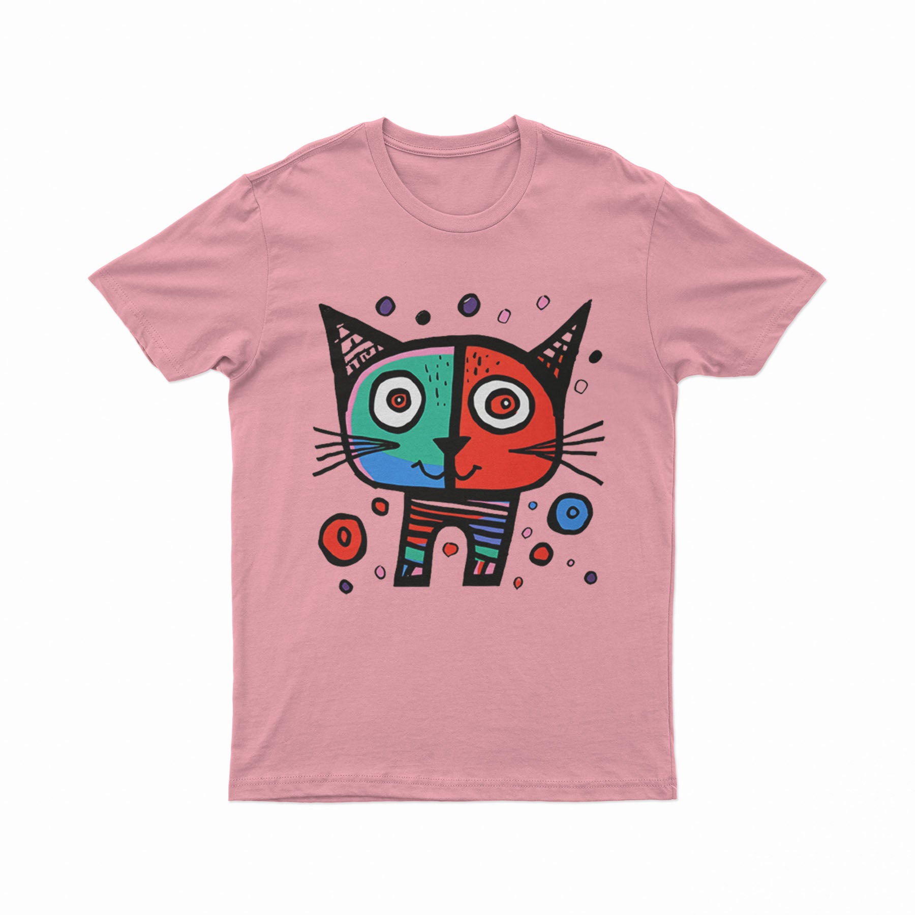 FunkyKolors Limited Cat Tee – Playful, Vibrant & Eye-Catching