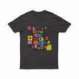 FunkyKolors Cat Graphic T-Shirt – Color Splash & Creative Vibes