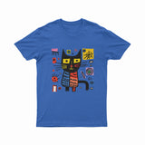 FunkyKolors Psychedelic Cat T-Shirt – Bold & Artistic Graphic Tee