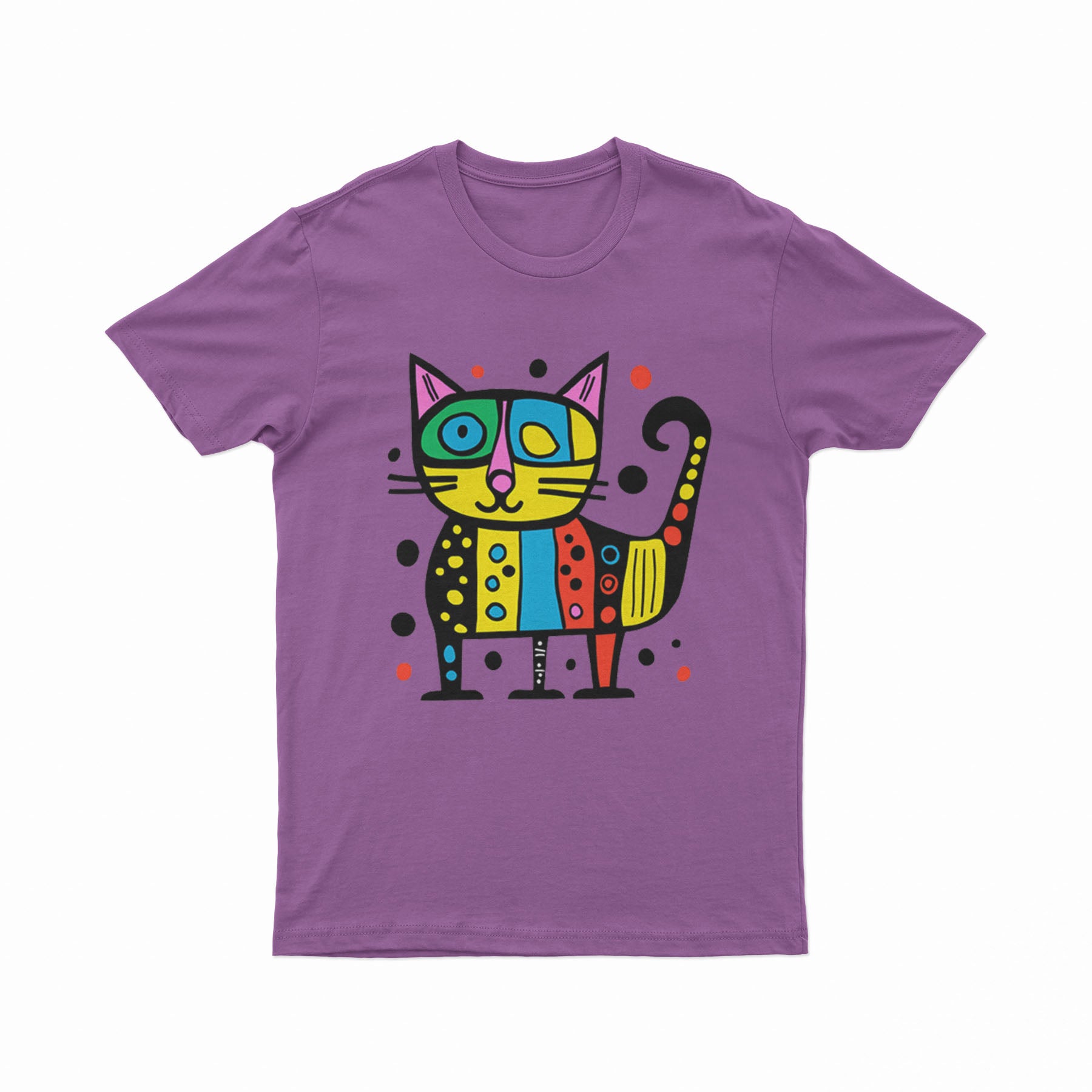 Retro Y2K Cat T-Shirt – Vintage-Inspired Bold Graphic Tee for Anime, Kawaii & Aesthetic Looks