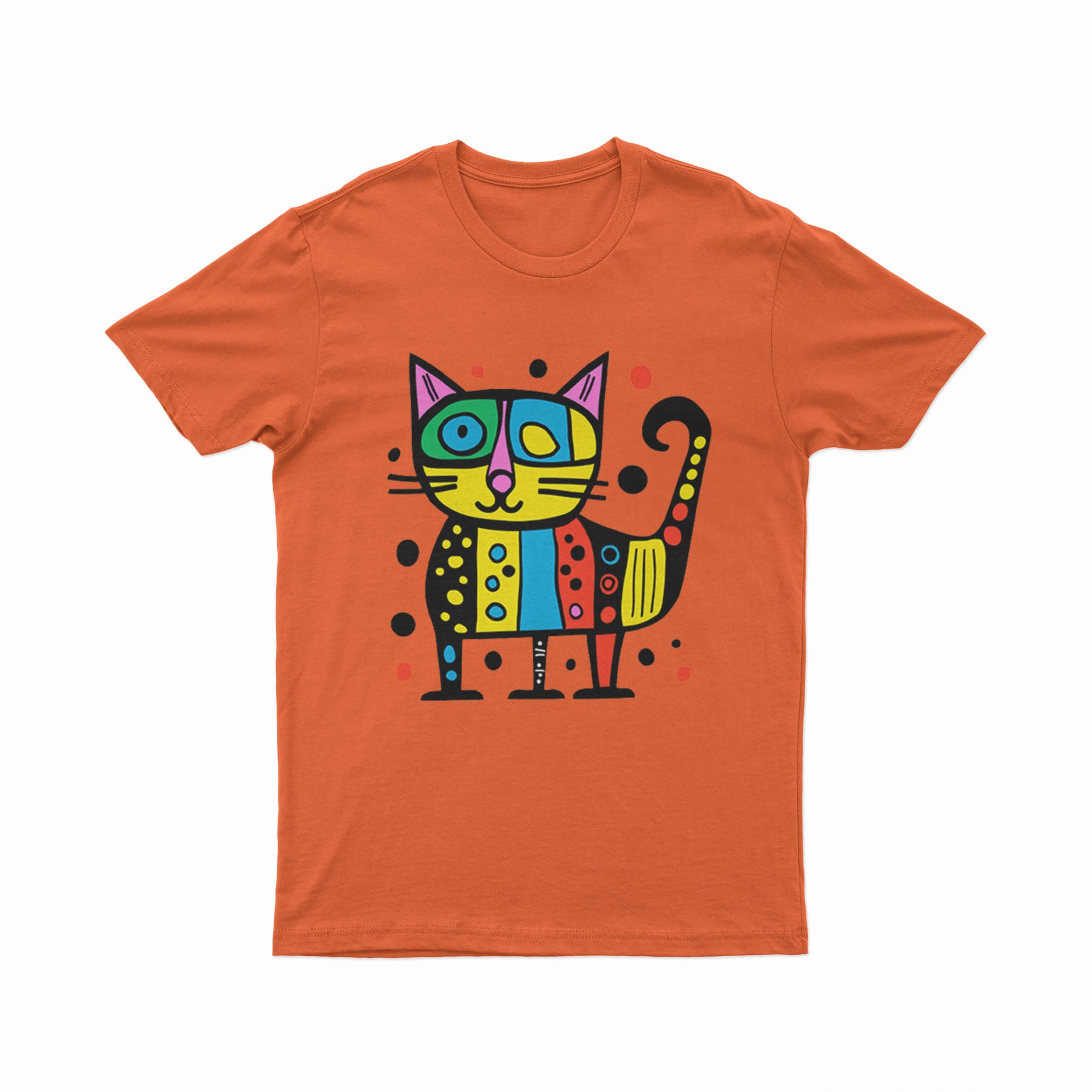 Retro Y2K Cat T-Shirt – Vintage-Inspired Bold Graphic Tee for Anime, Kawaii & Aesthetic Looks