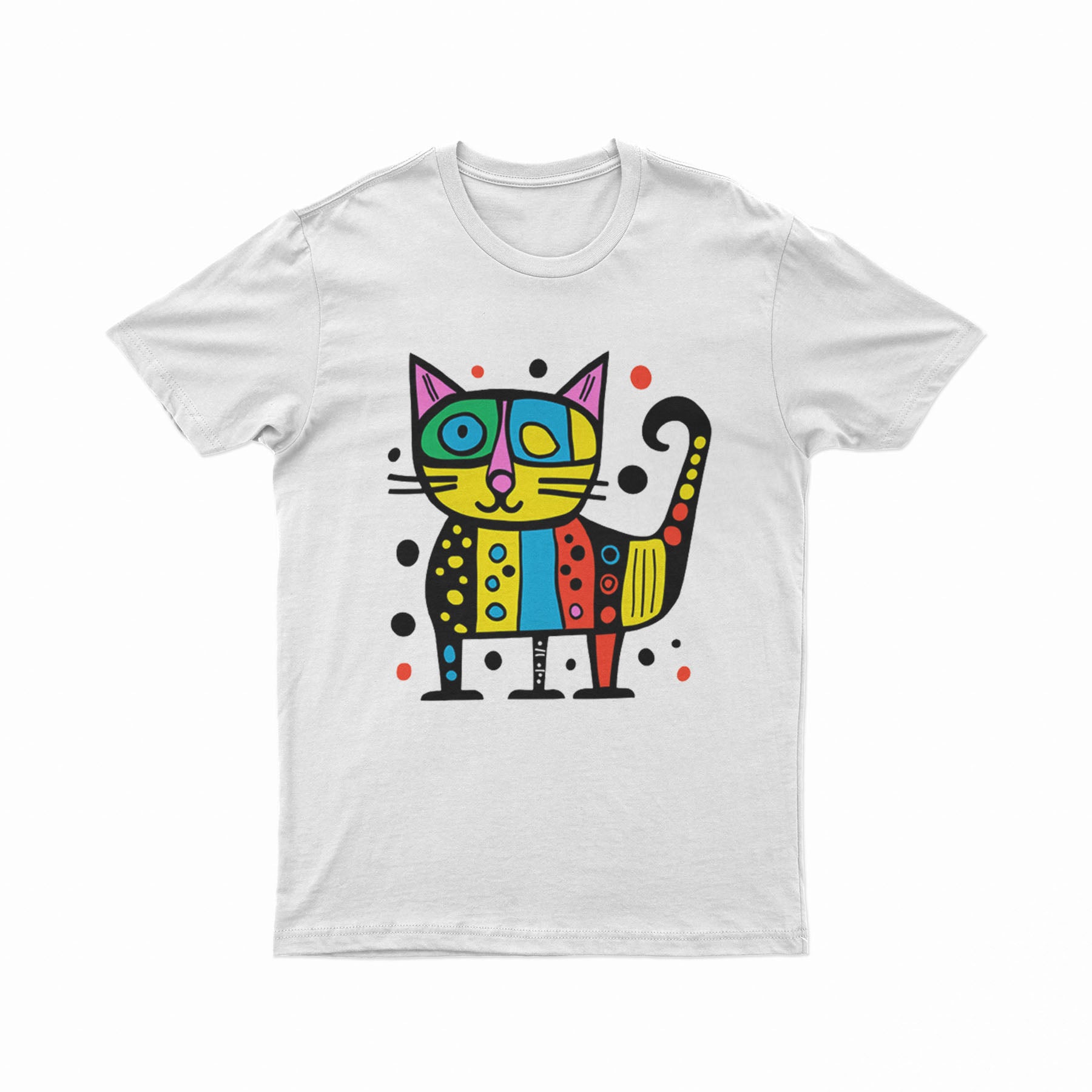 Retro Y2K Cat T-Shirt – Vintage-Inspired Bold Graphic Tee for Anime, Kawaii & Aesthetic Looks