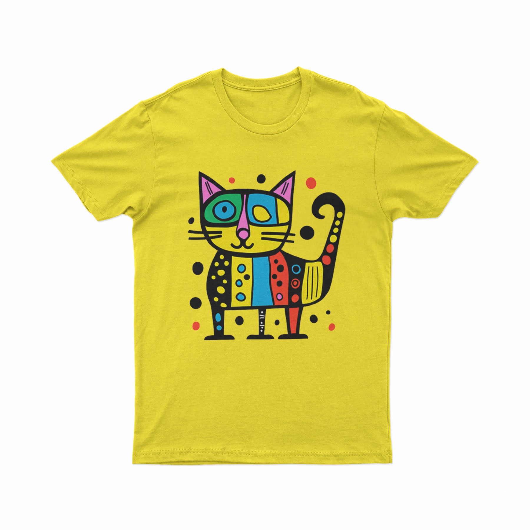 Retro Y2K Cat T-Shirt – Vintage-Inspired Bold Graphic Tee for Anime, Kawaii & Aesthetic Looks