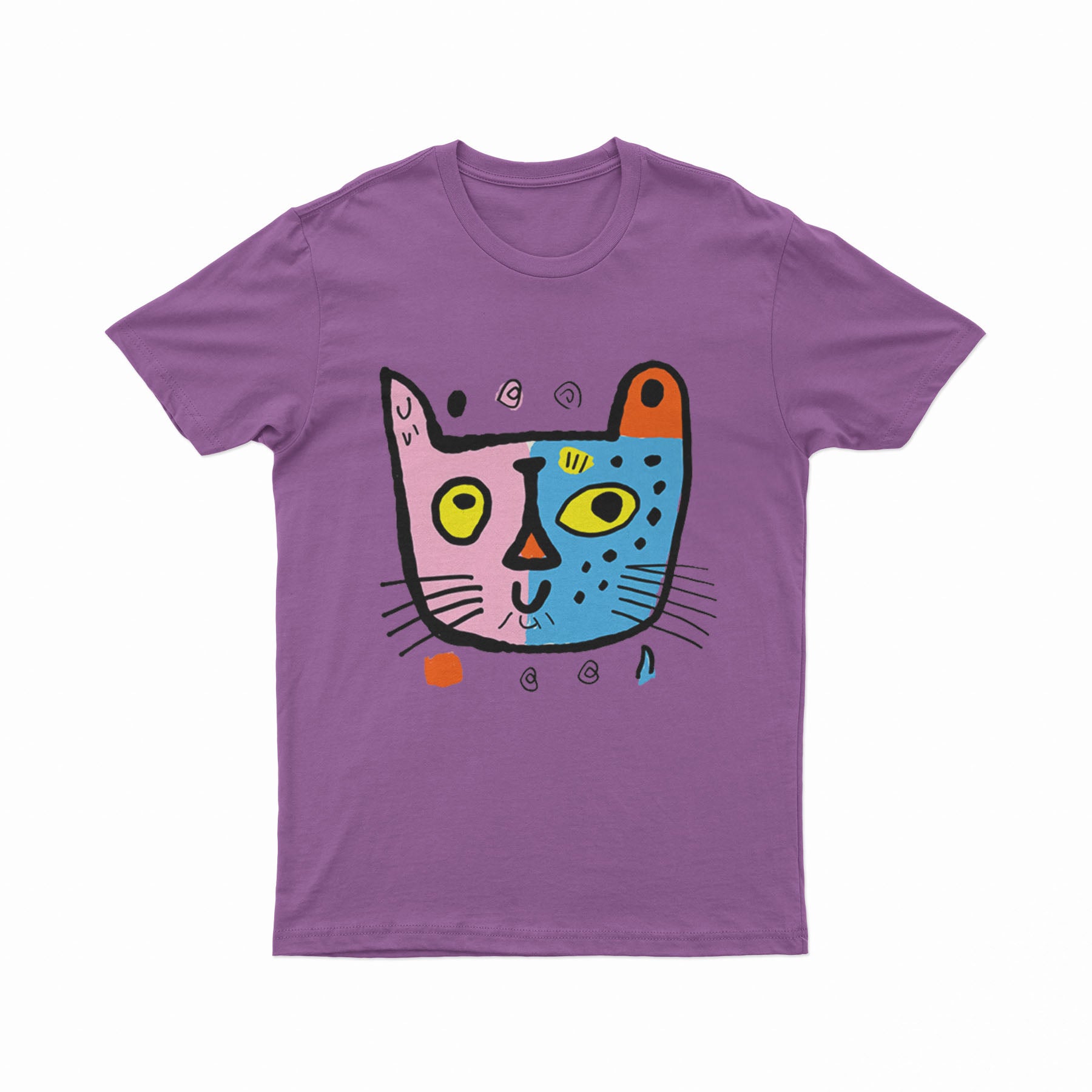 Funky Retro Cat Art Tee – Vintage Aesthetic T-Shirt for Anime & Indie Pop Culture Lovers