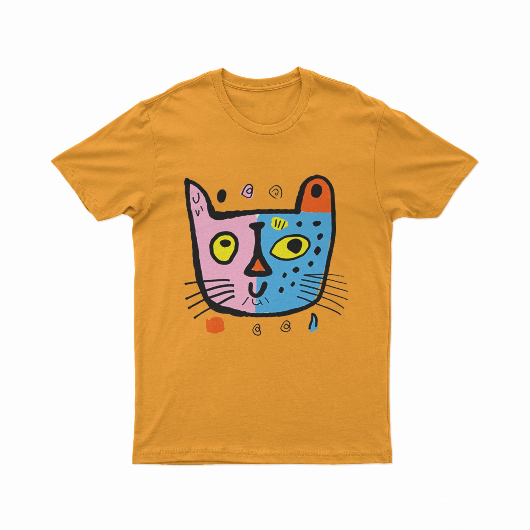 Funky Retro Cat Art Tee – Vintage Aesthetic T-Shirt for Anime & Indie Pop Culture Lovers