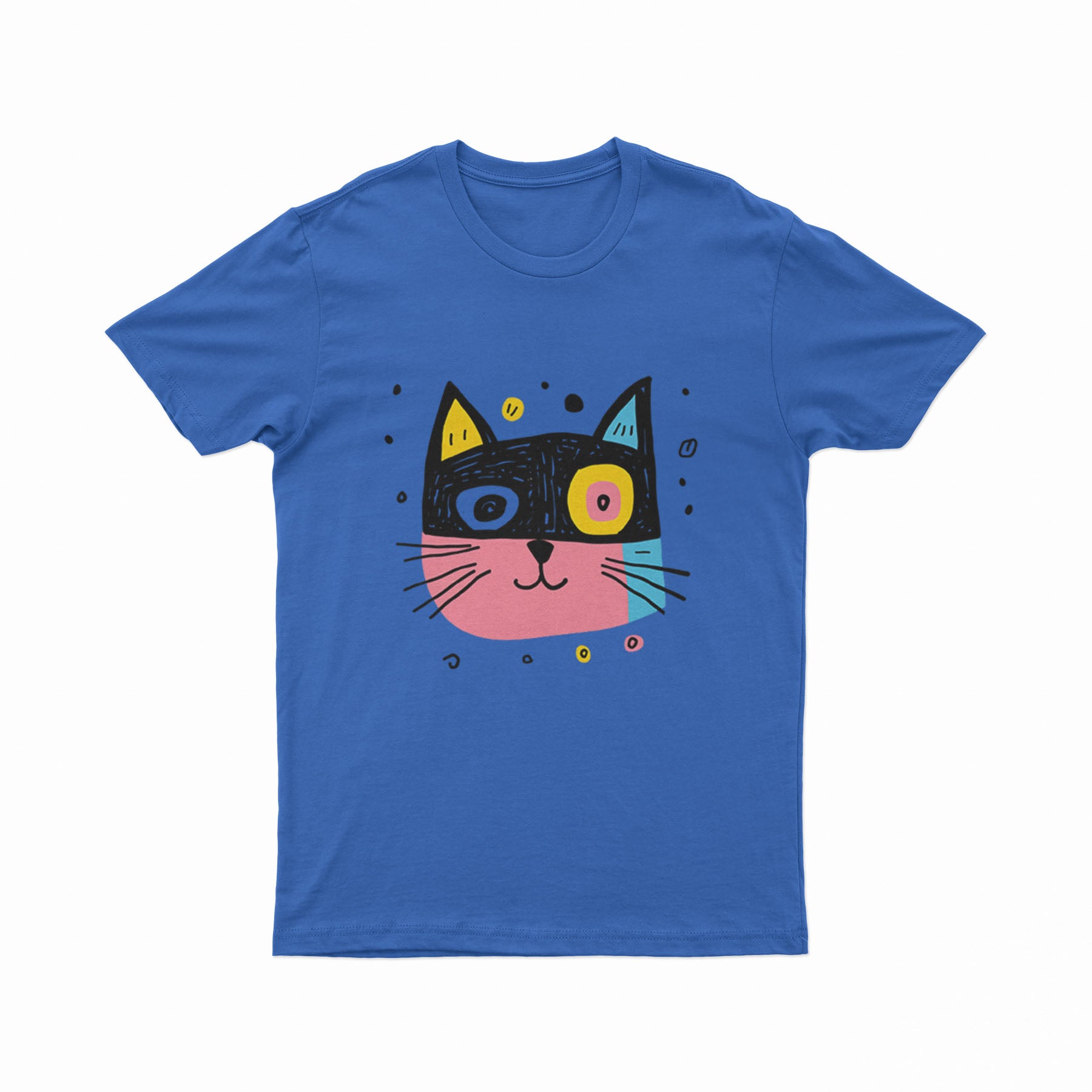 Oversized Psychedelic Cat Tee – Artistic and Comfortable Everyday Outfit for Free Spirits