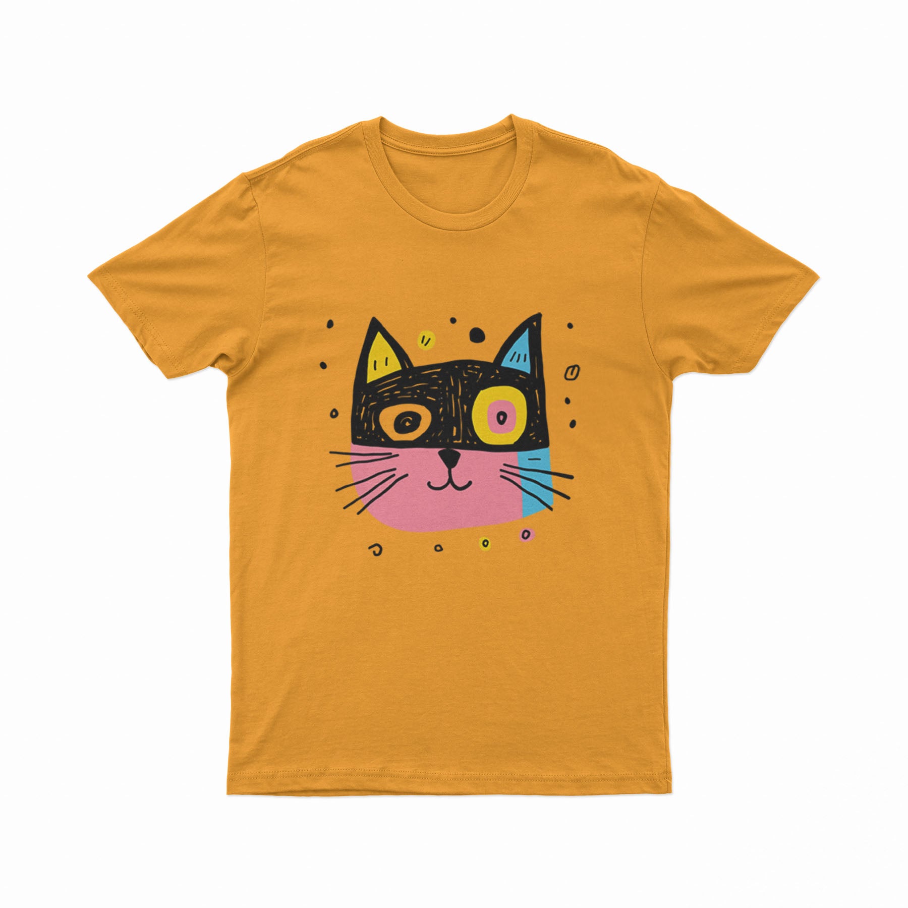 Oversized Psychedelic Cat Tee – Artistic and Comfortable Everyday Outfit for Free Spirits