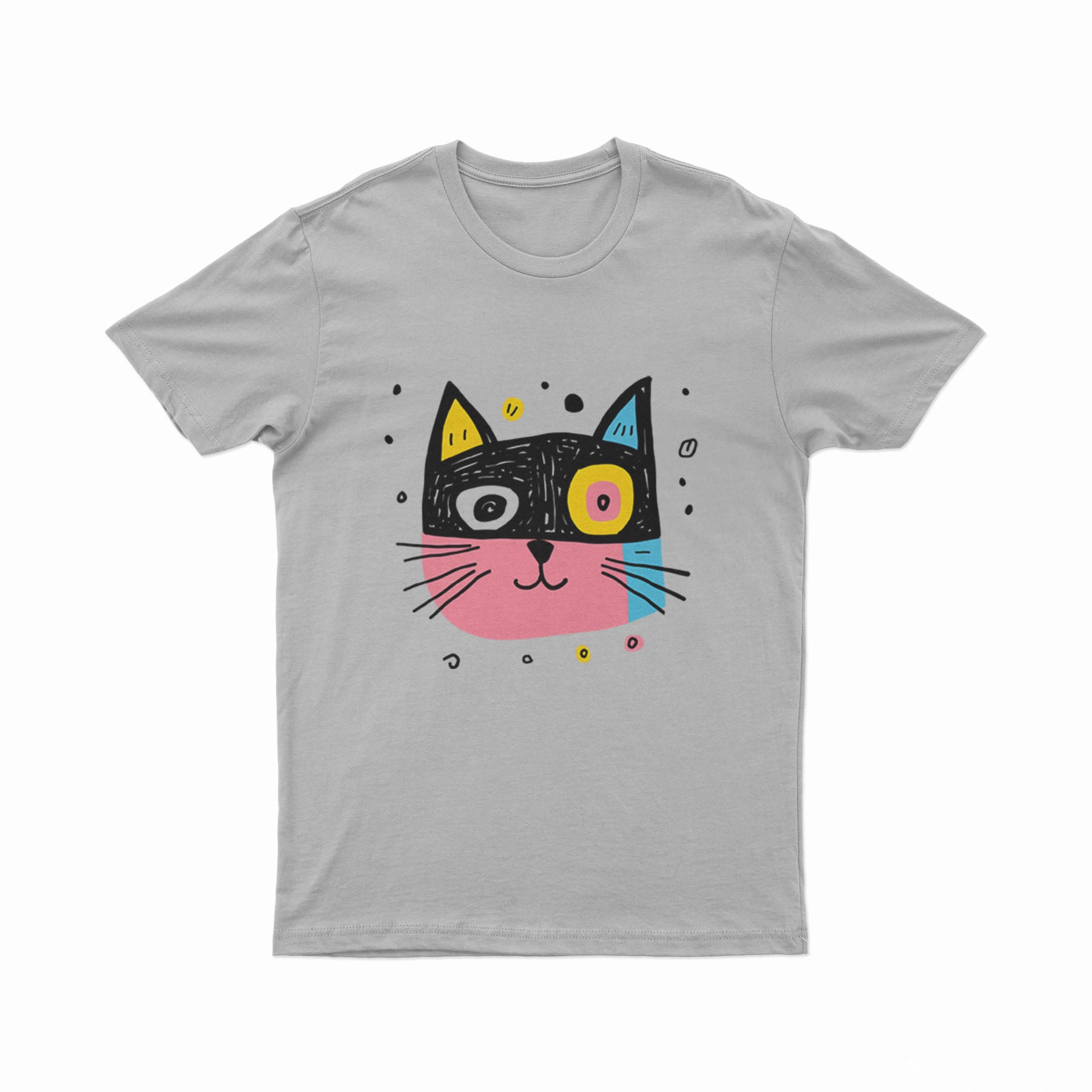 Oversized Psychedelic Cat Tee – Artistic and Comfortable Everyday Outfit for Free Spirits