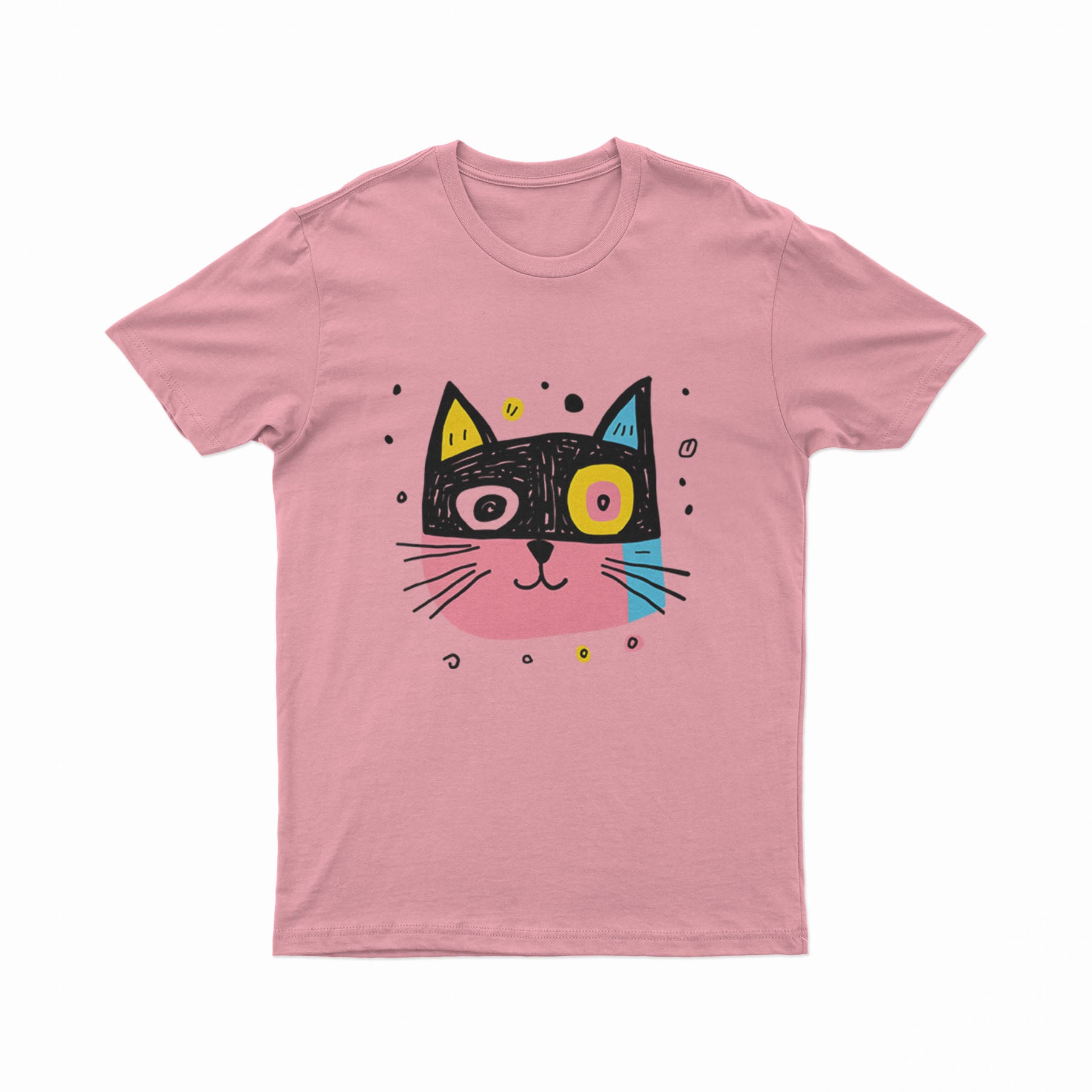 Oversized Psychedelic Cat Tee – Artistic and Comfortable Everyday Outfit for Free Spirits